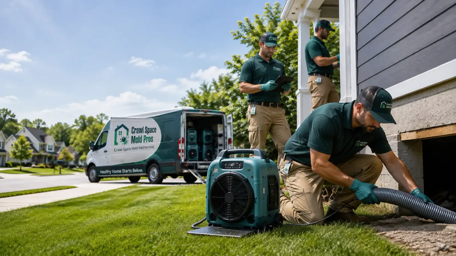 Crawl Space Mold Removal in Peabody, MA
